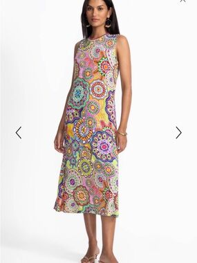 Johnny Was The Janie Favorite Crew Neck Tank Dress, Multicolor, XL, NWT